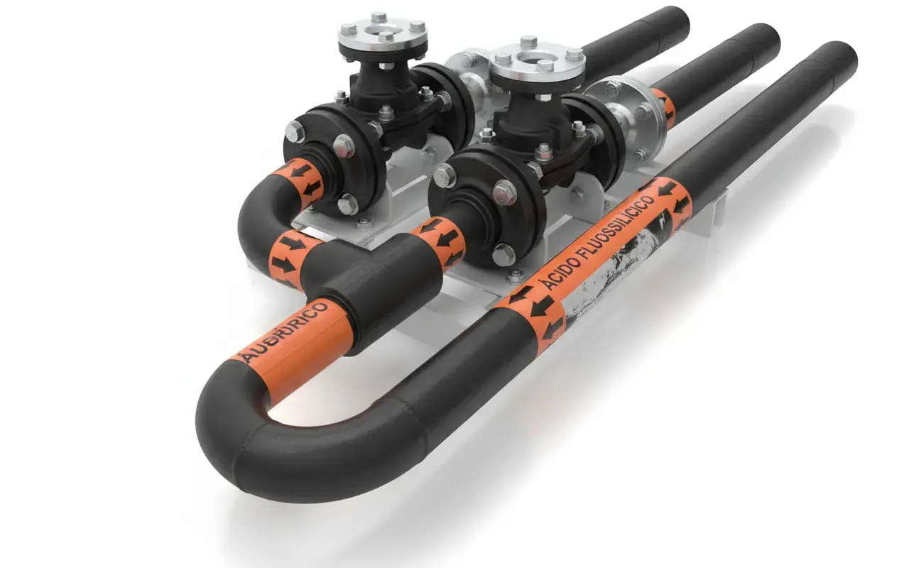 Marcadores de tubulações